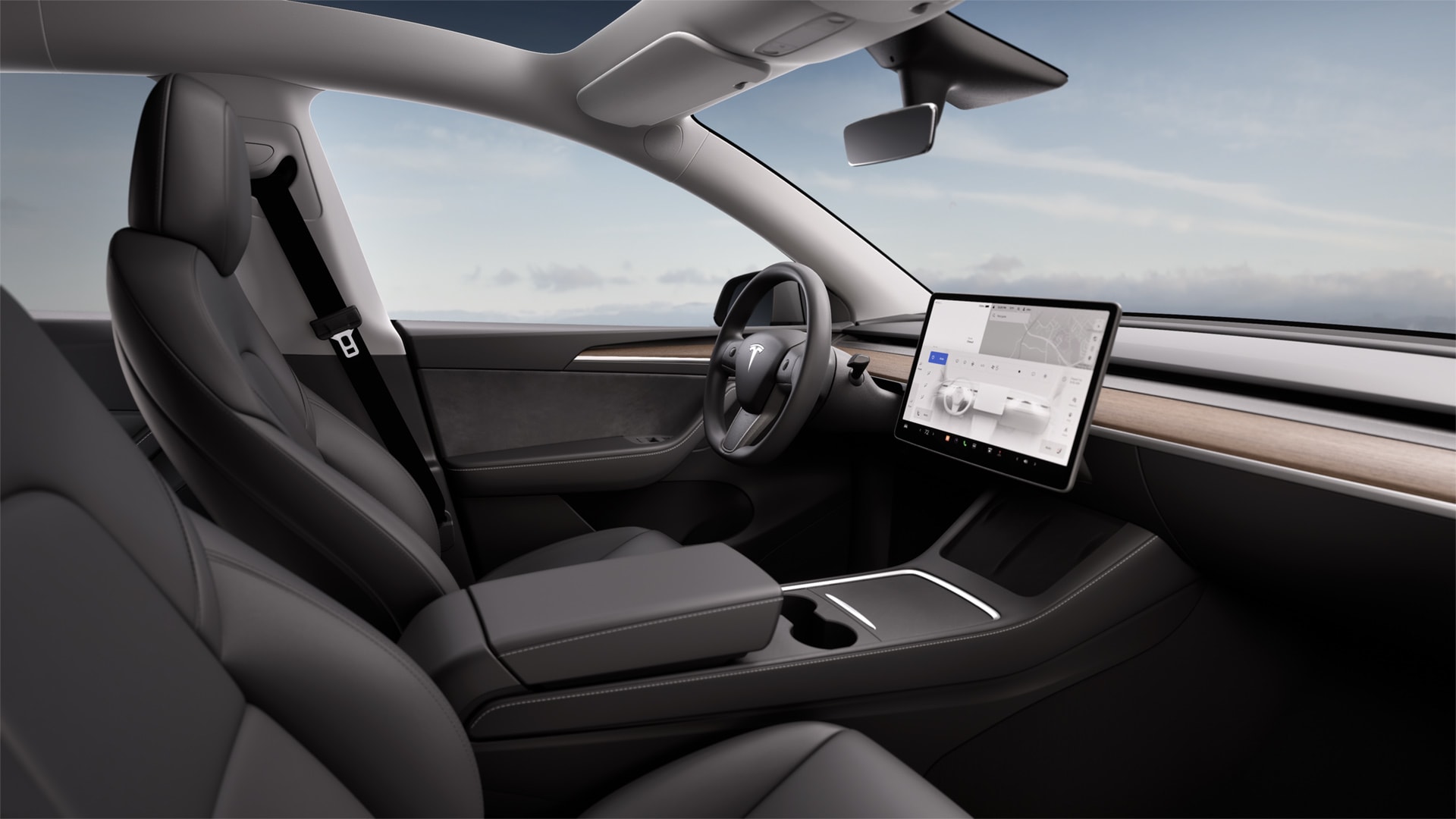 Model Y interior